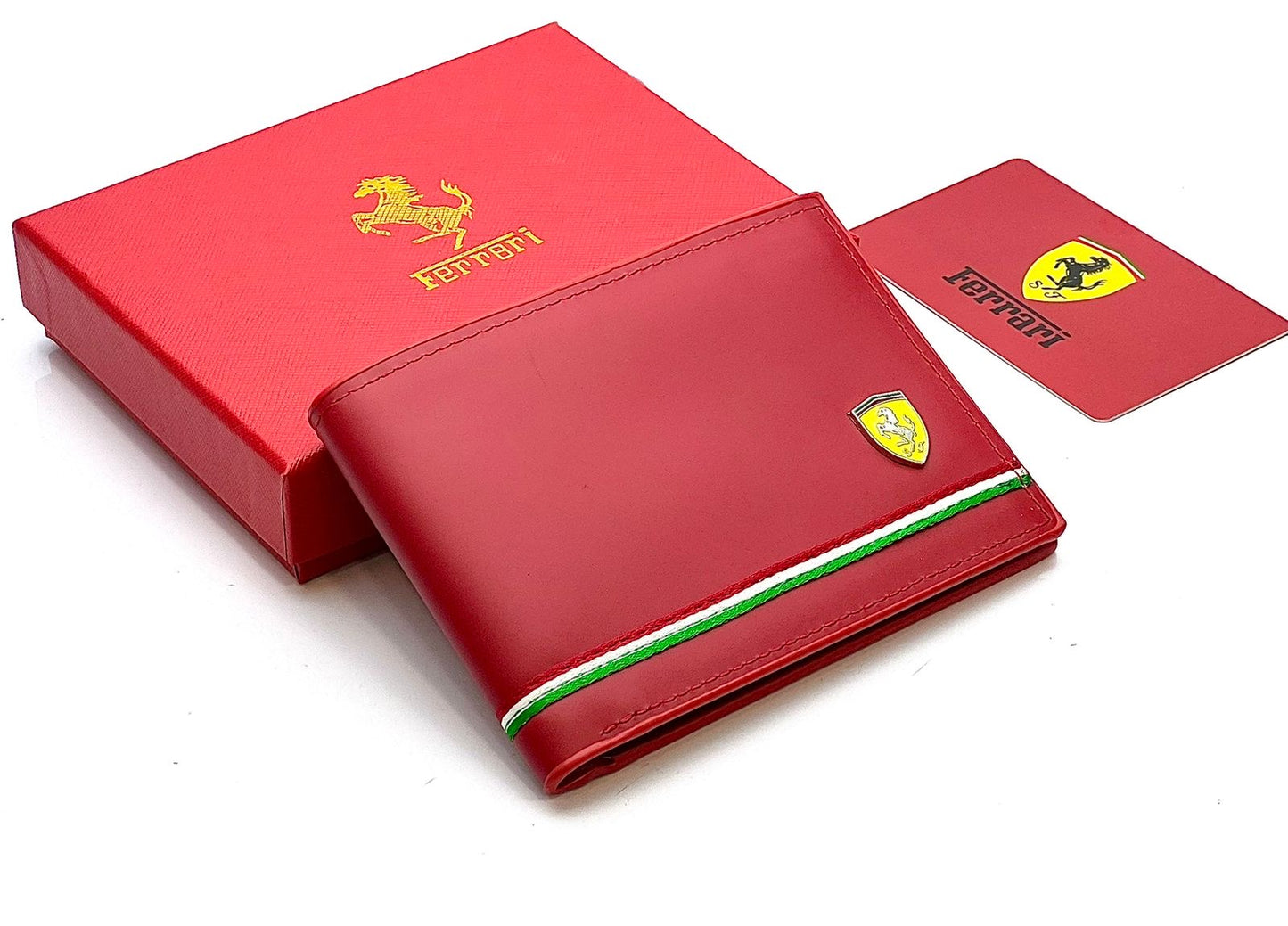 Ferrari Wallet with Brand Box & Dust Bag