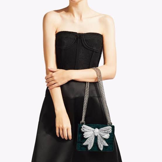 Kurt Geiger Shoreditch Bow Bag with Brand Box & Dust Bag