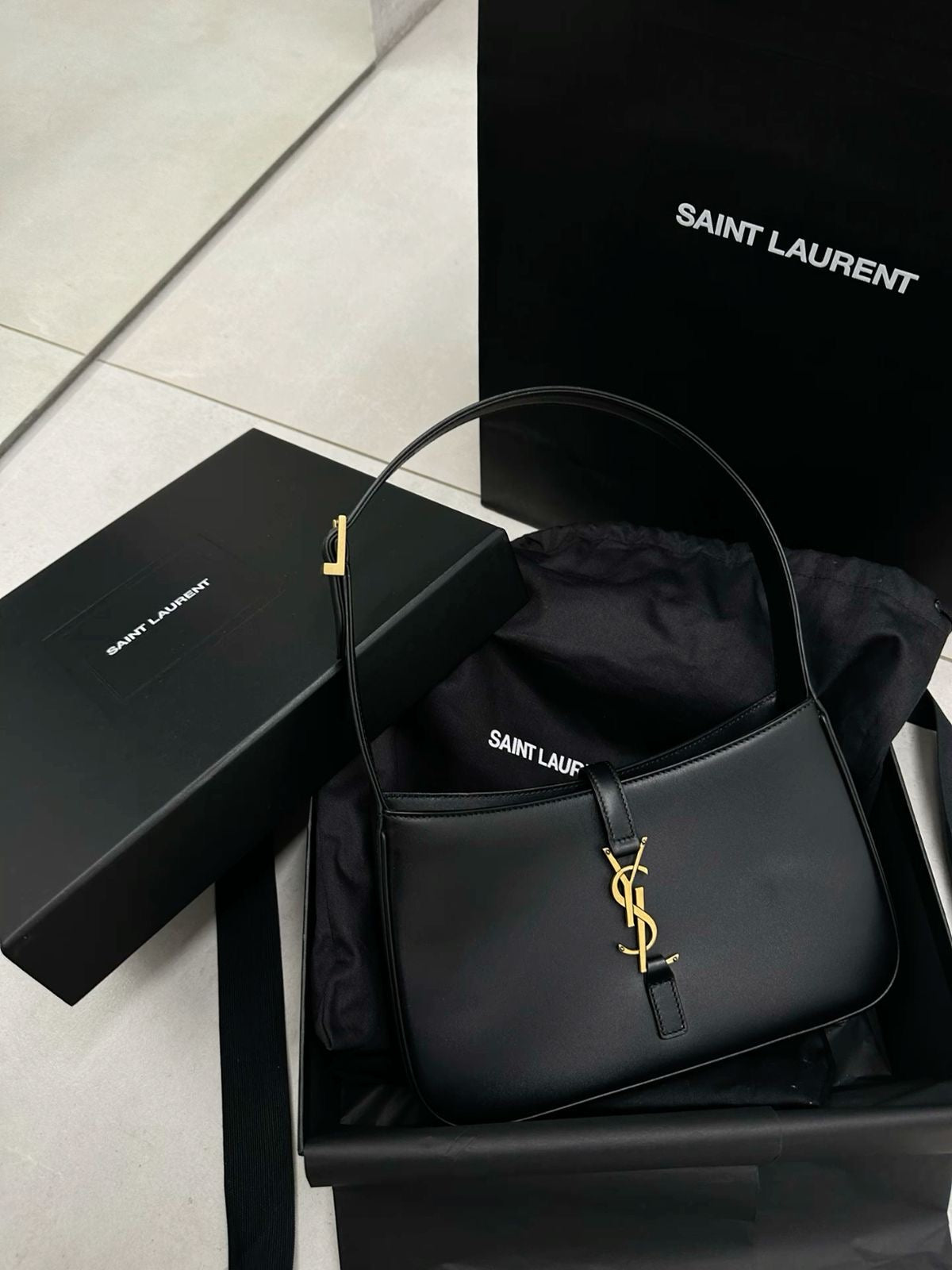 YSL Hobo Handbag with Brand Box