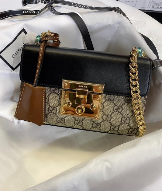 GUCCI Padlock Shoulder Bag with Brand Box