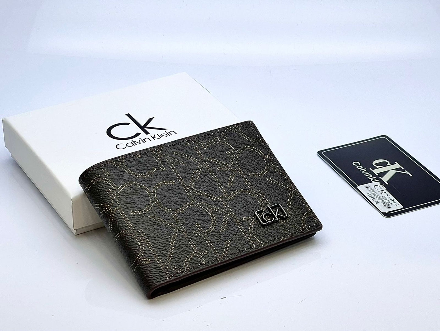 Ck Wallet with Brand Box & Dust Bag