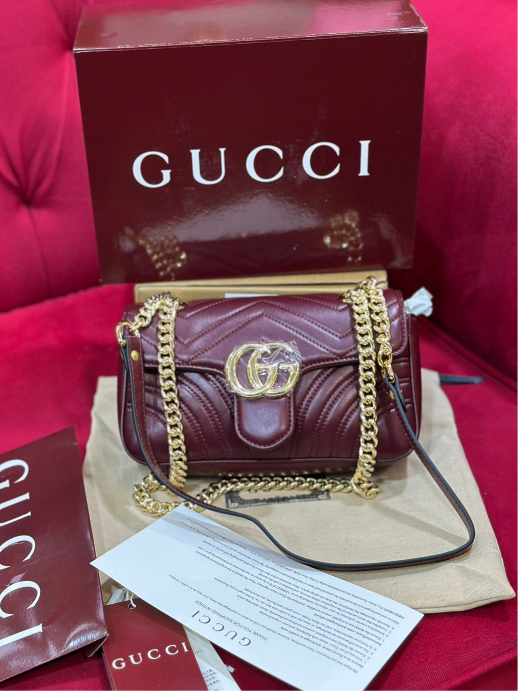 Gucci Marmont with Brand Box