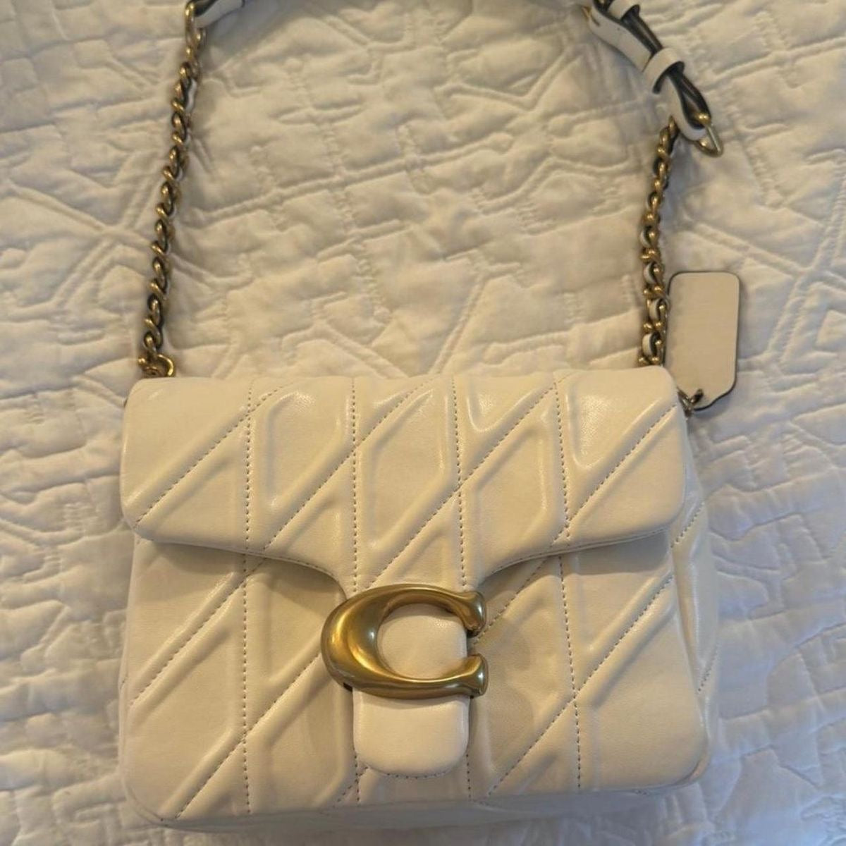 Coach Time Sqaure Quilted Tabby 17 with Brand Box