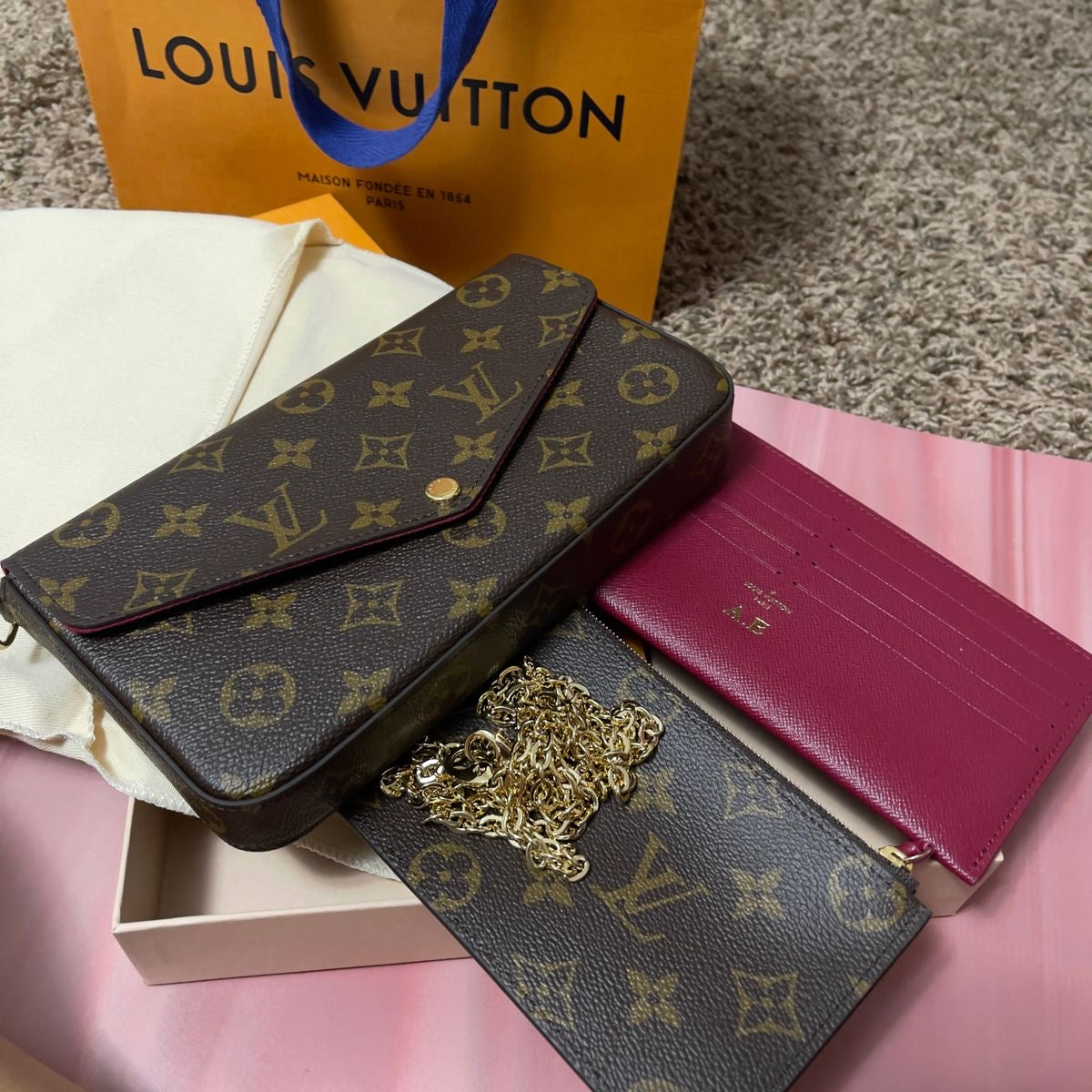 LV Felice Pochette -3 Piece with Brand Box