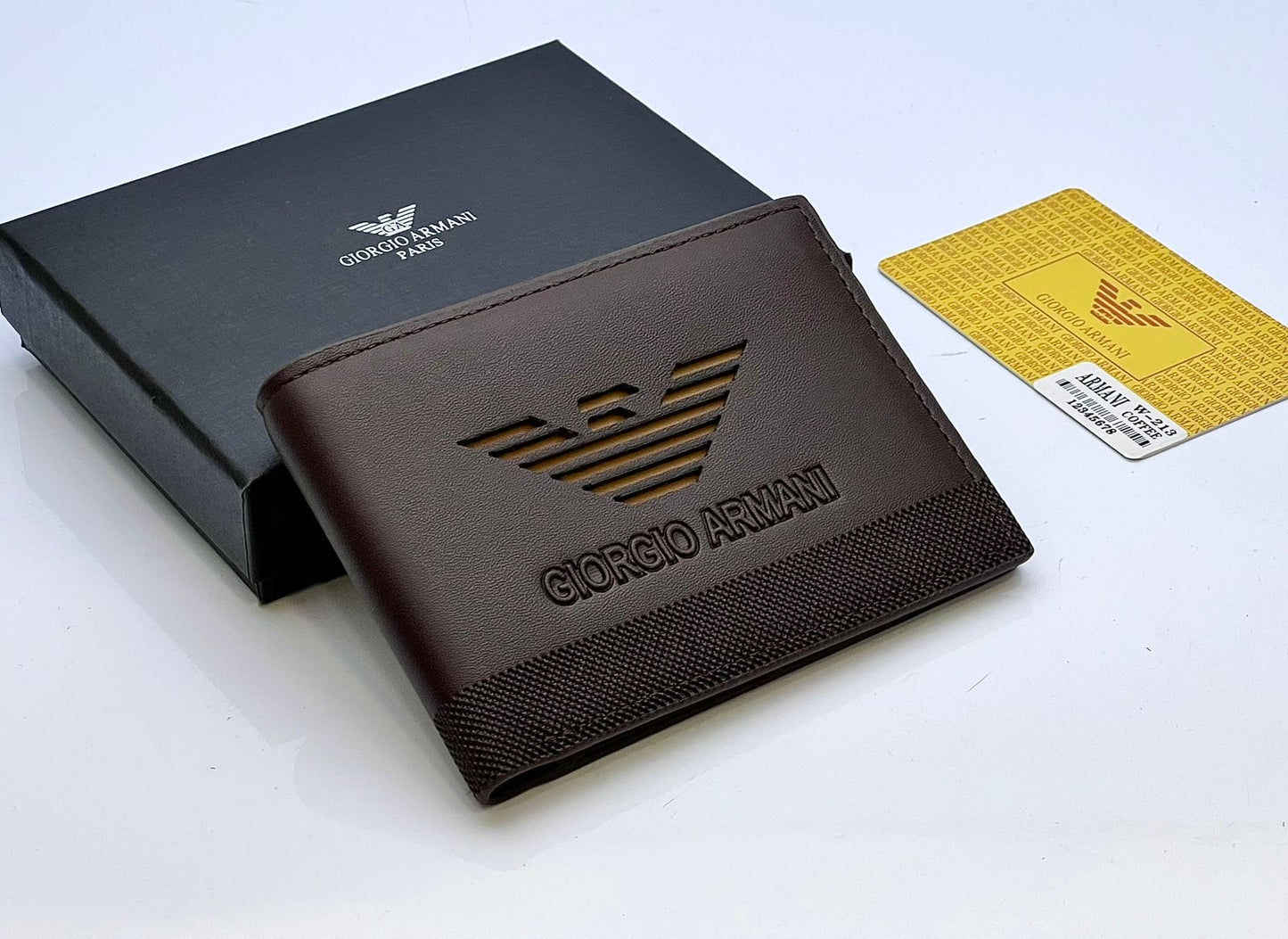 Giorgio Armani Wallet with Brand Box & Dust Bag