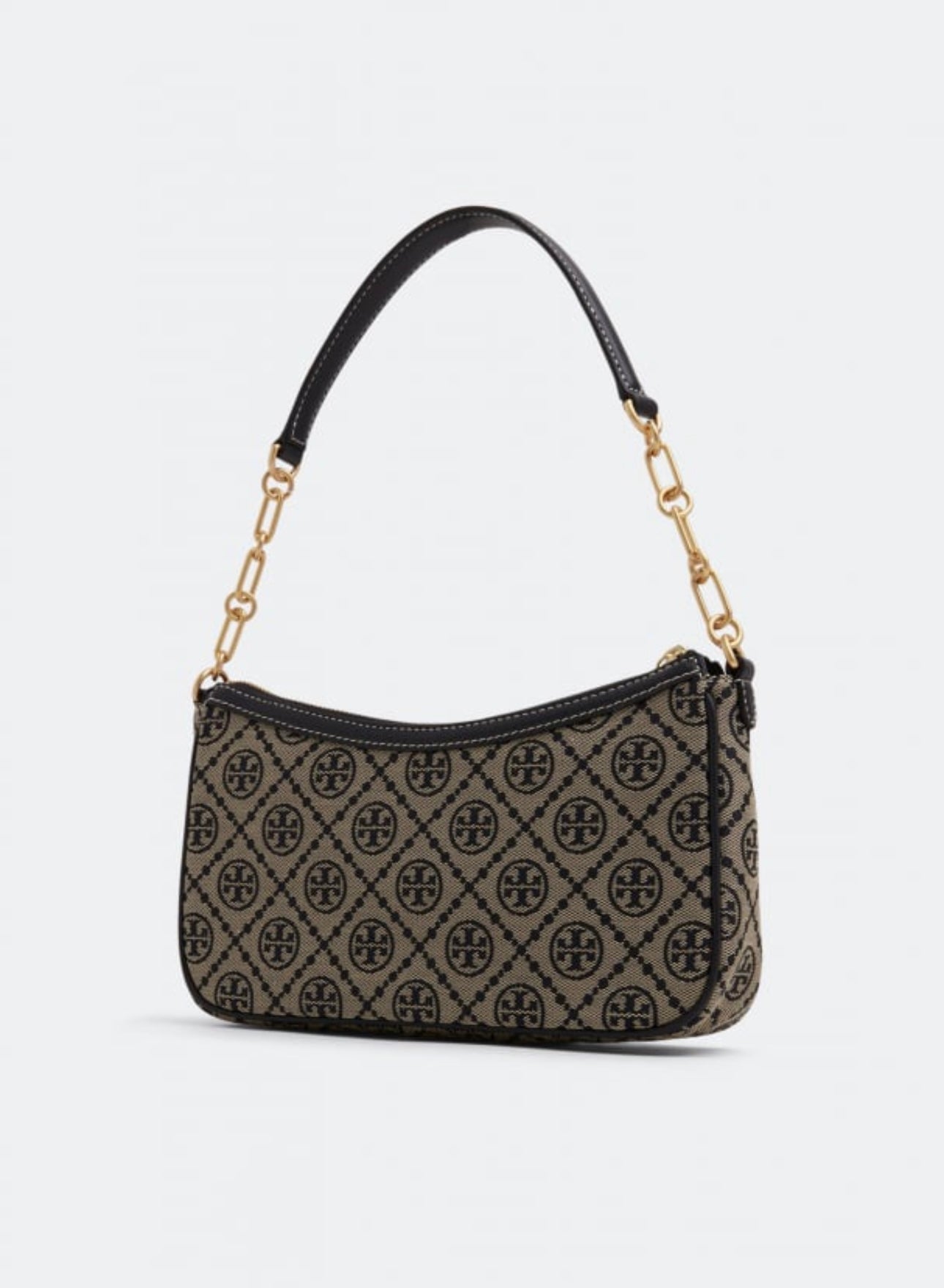 Tory Burch T Monogram Jacquard Logo Shoulder Bag with Brand Box