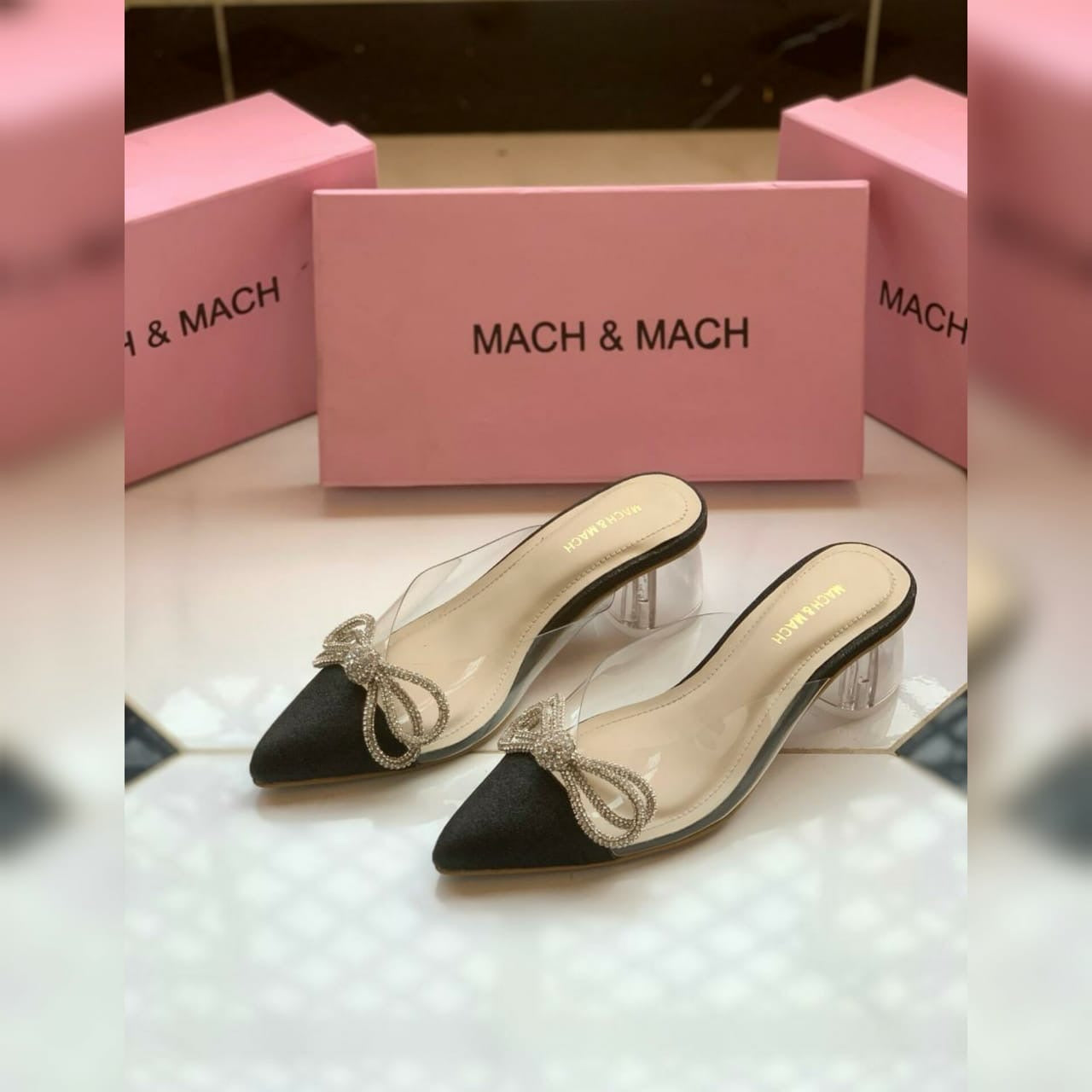 Imported Mach & Mach Heels- Blue