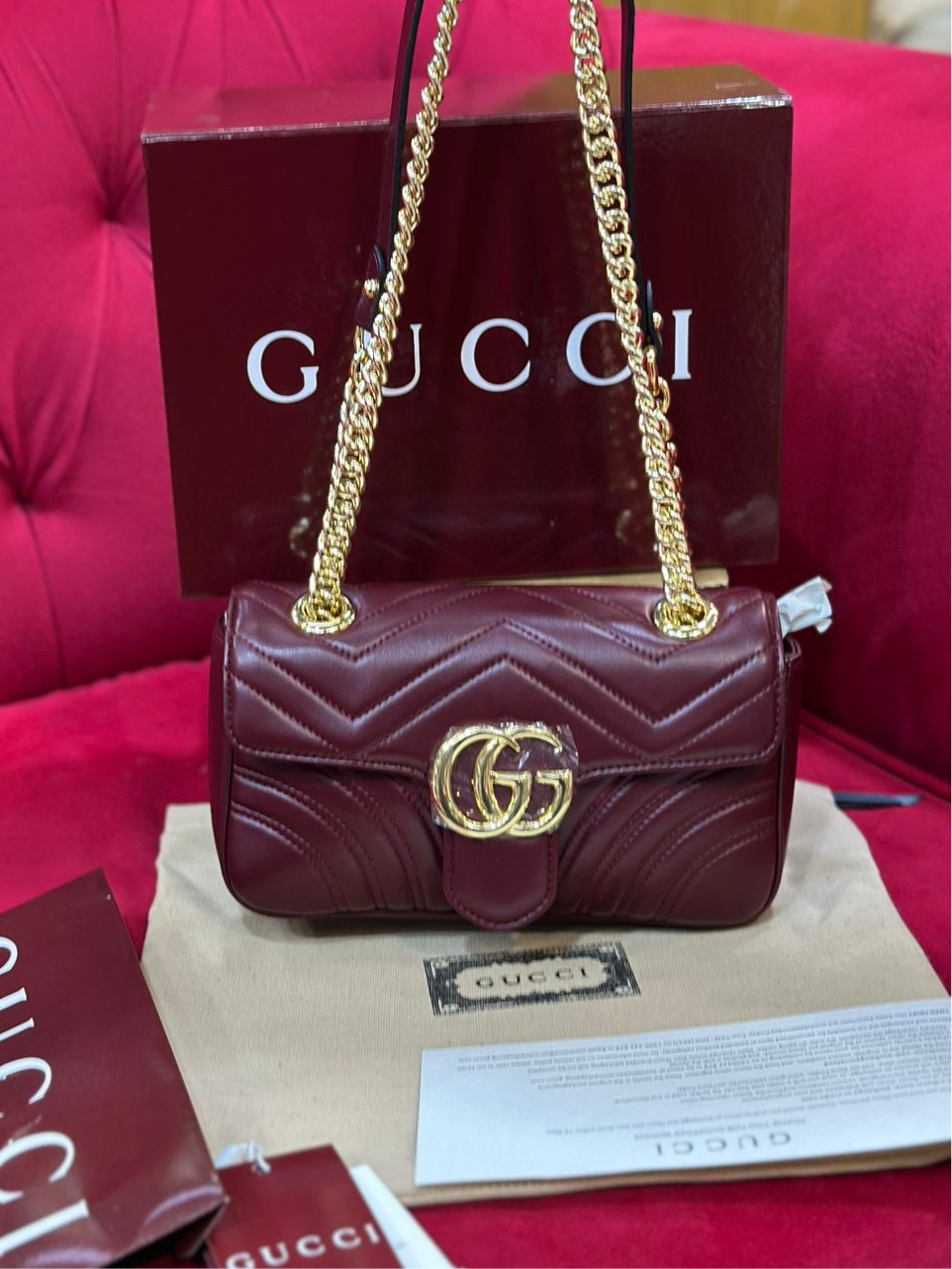 Gucci Marmont with Brand Box