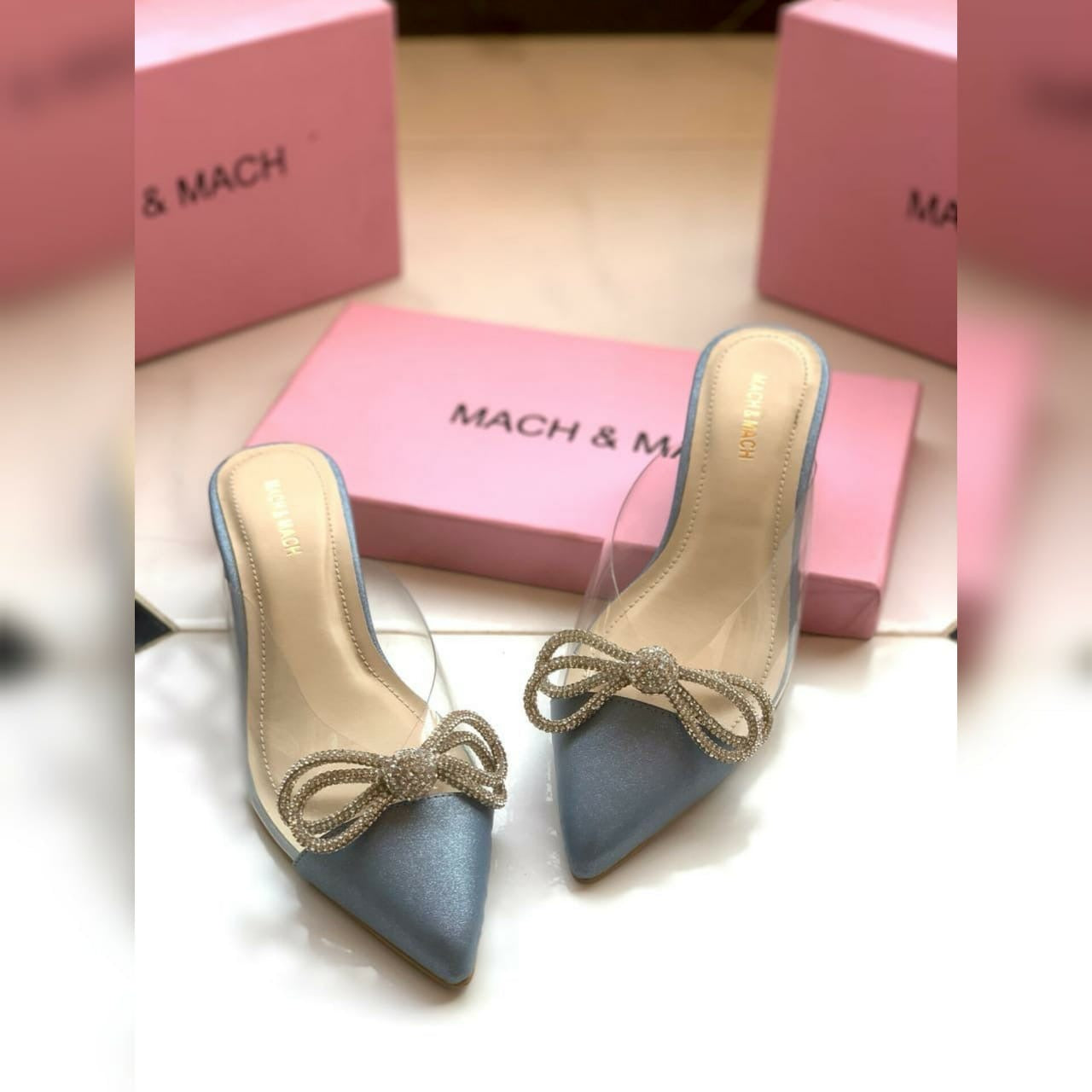 Imported Mach & Mach Heel- Black