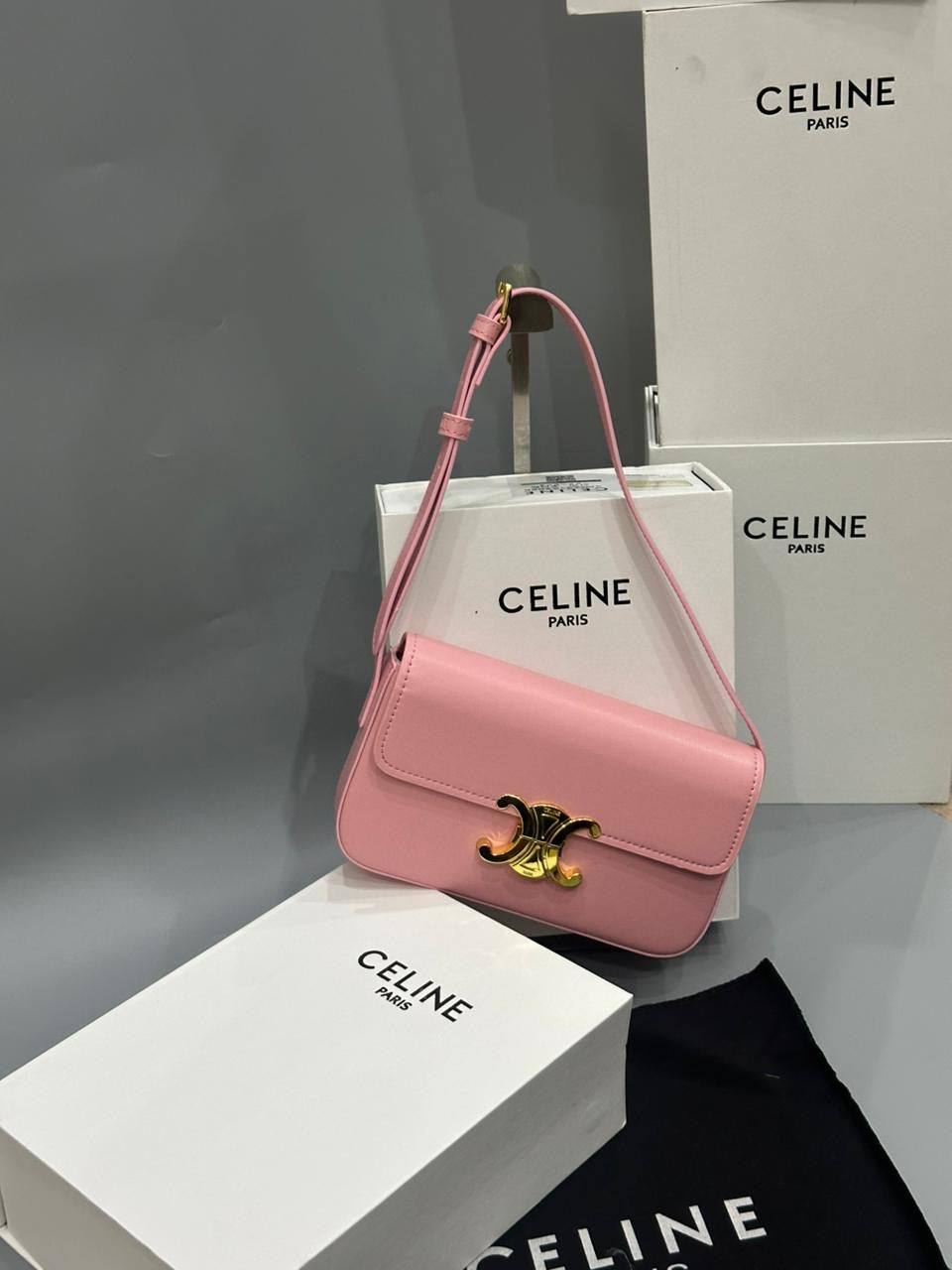 CELINE Triomphe Bag with Brand Box