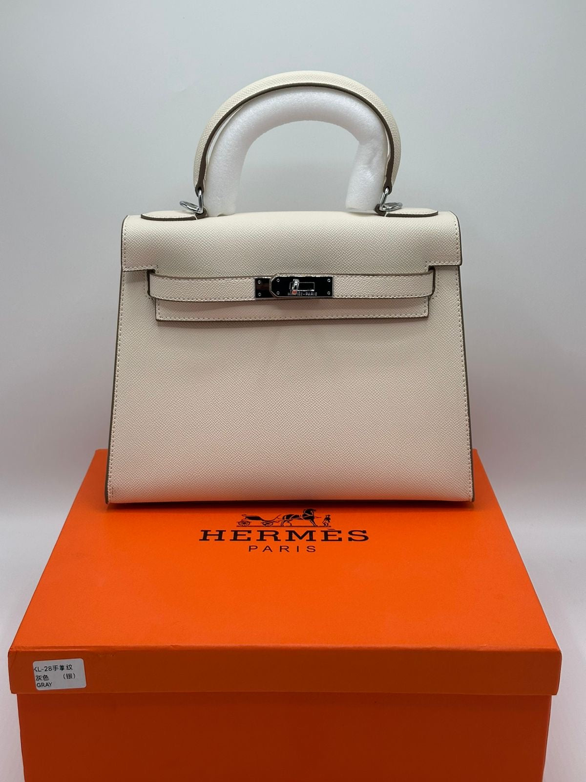 Hermes Kelly Silver Hardware with Brand Box