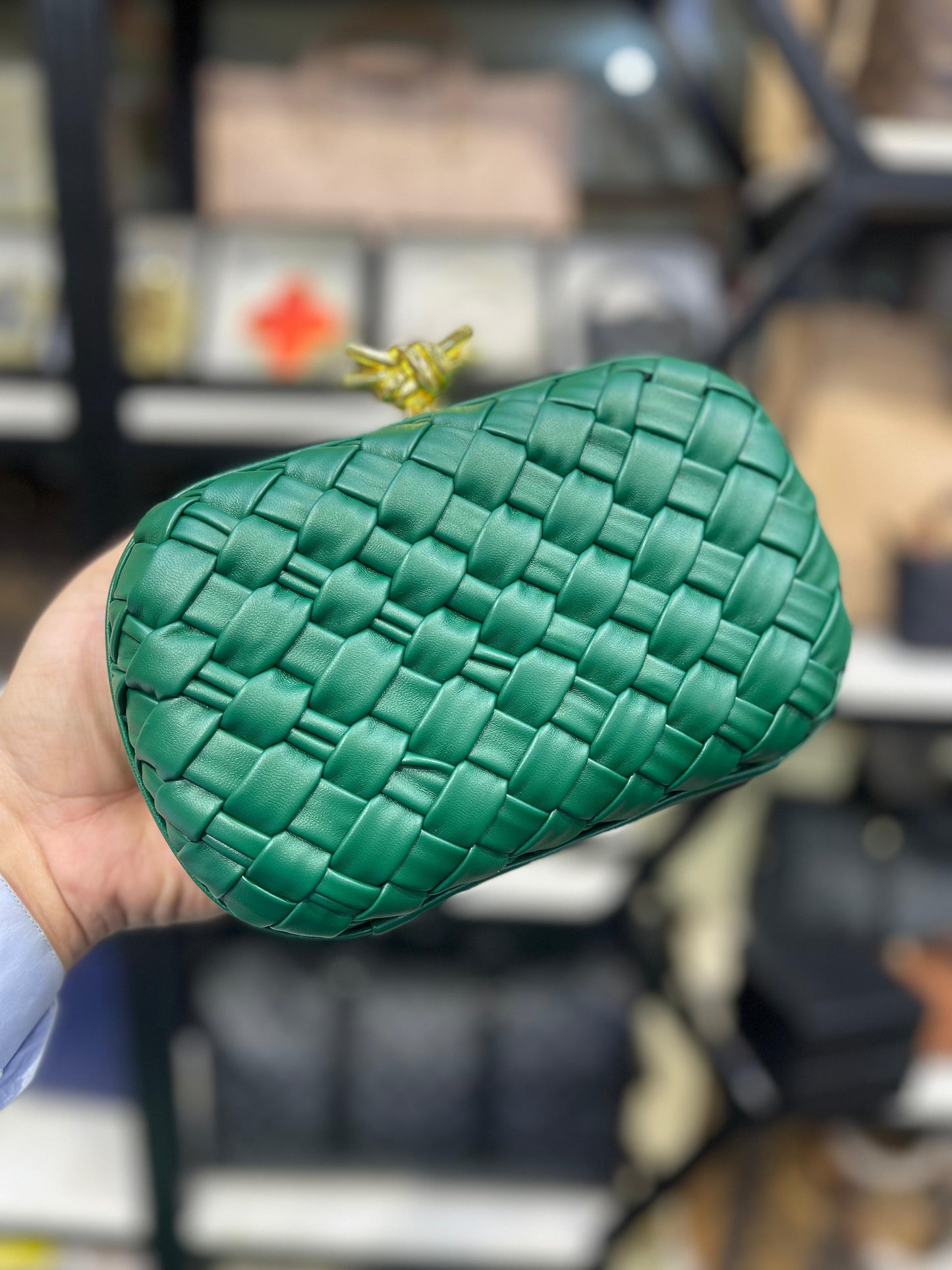 Bottega Veneta Knot Clutch with Brand Box and Dust Bag