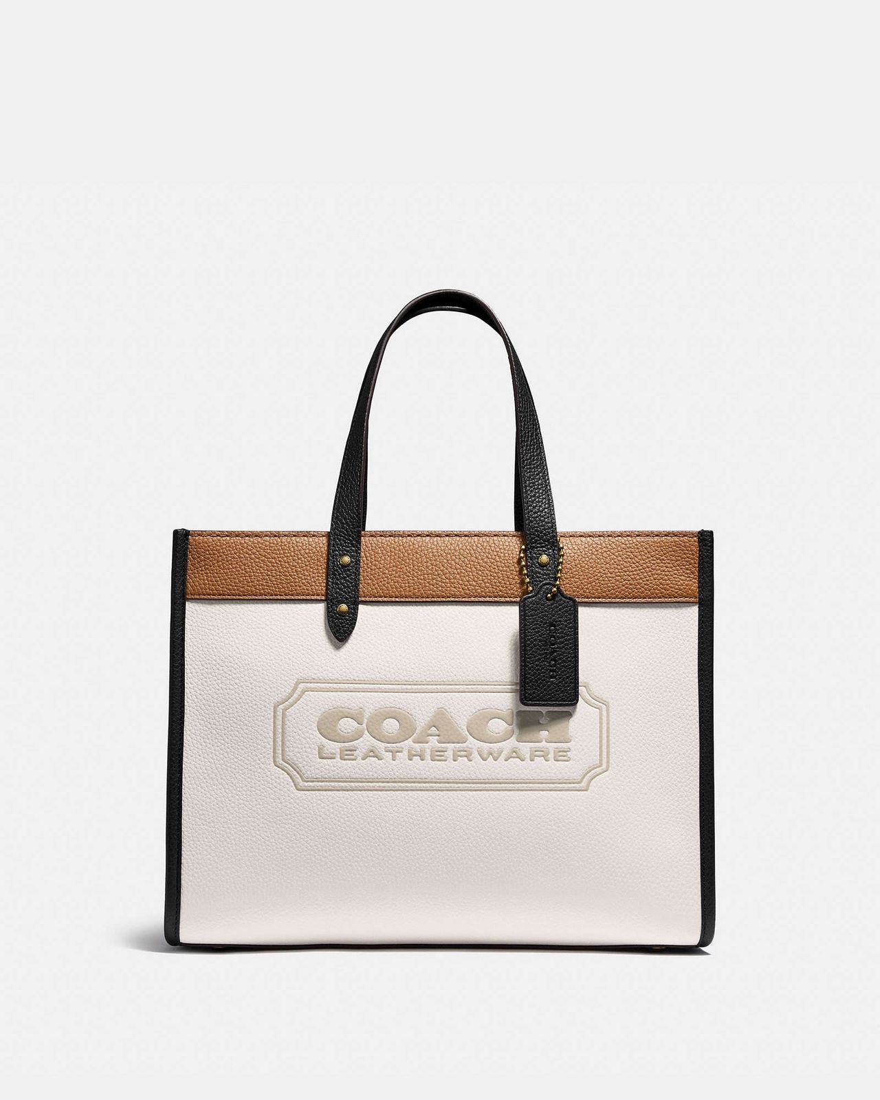 COACH Leather Tote Bag with Brand Box
