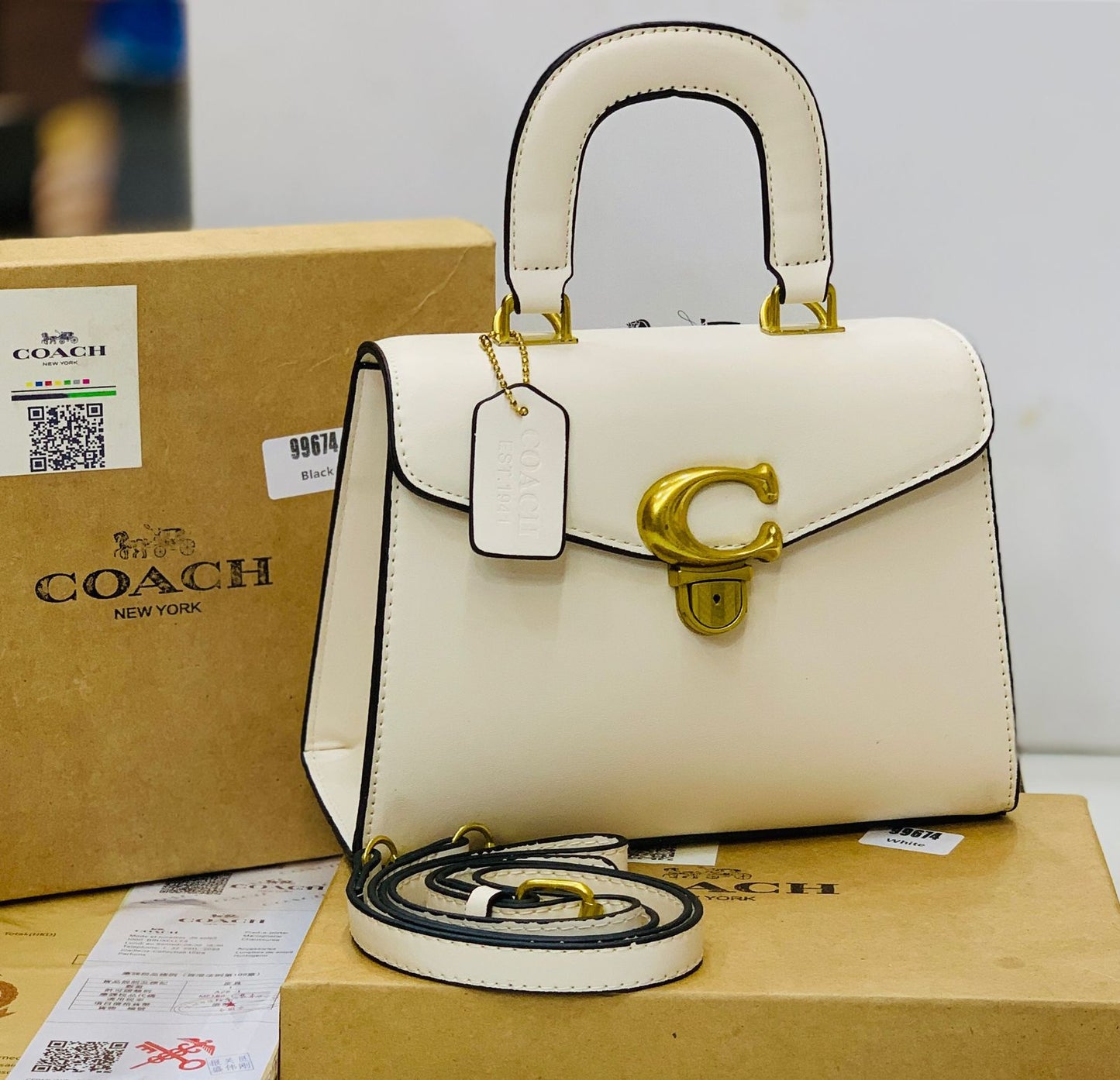 Coach Bag with Brand Box