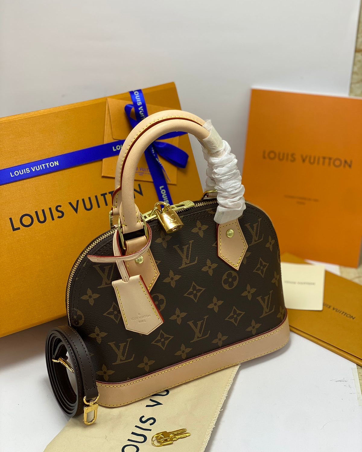 Louis Vuitton Alma Small Bag with Brand Box