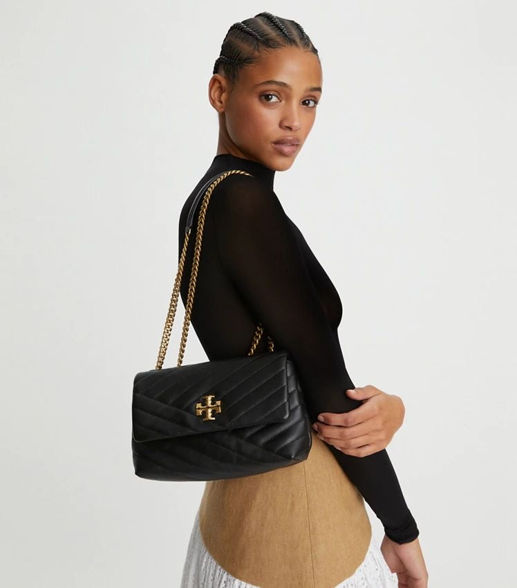 Tory Burch Chevron Chain Bag with Brand Box