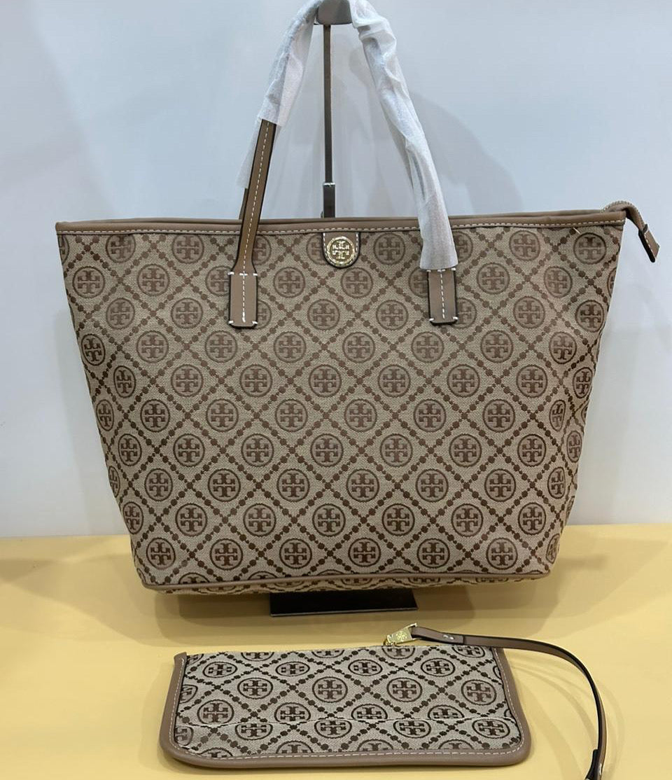 Tory Burch Tote Bag with Box and Pouch