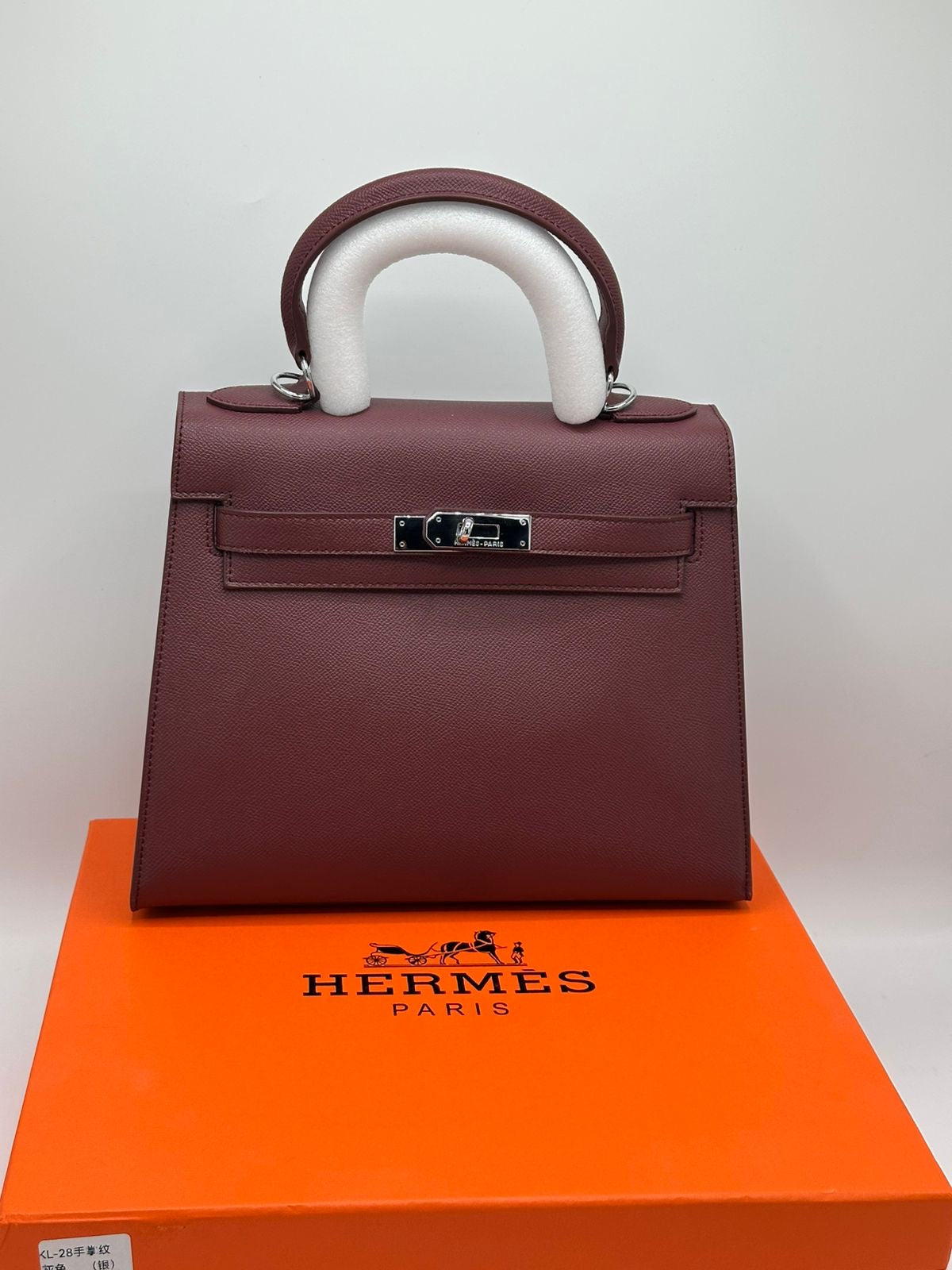 Hermes Kelly Silver Hardware with Brand Box