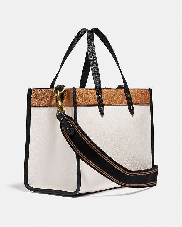 COACH Leather Tote Bag with Brand Box