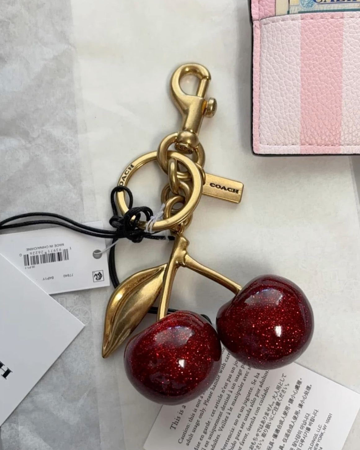 Coach Original Cherry Charm with Box