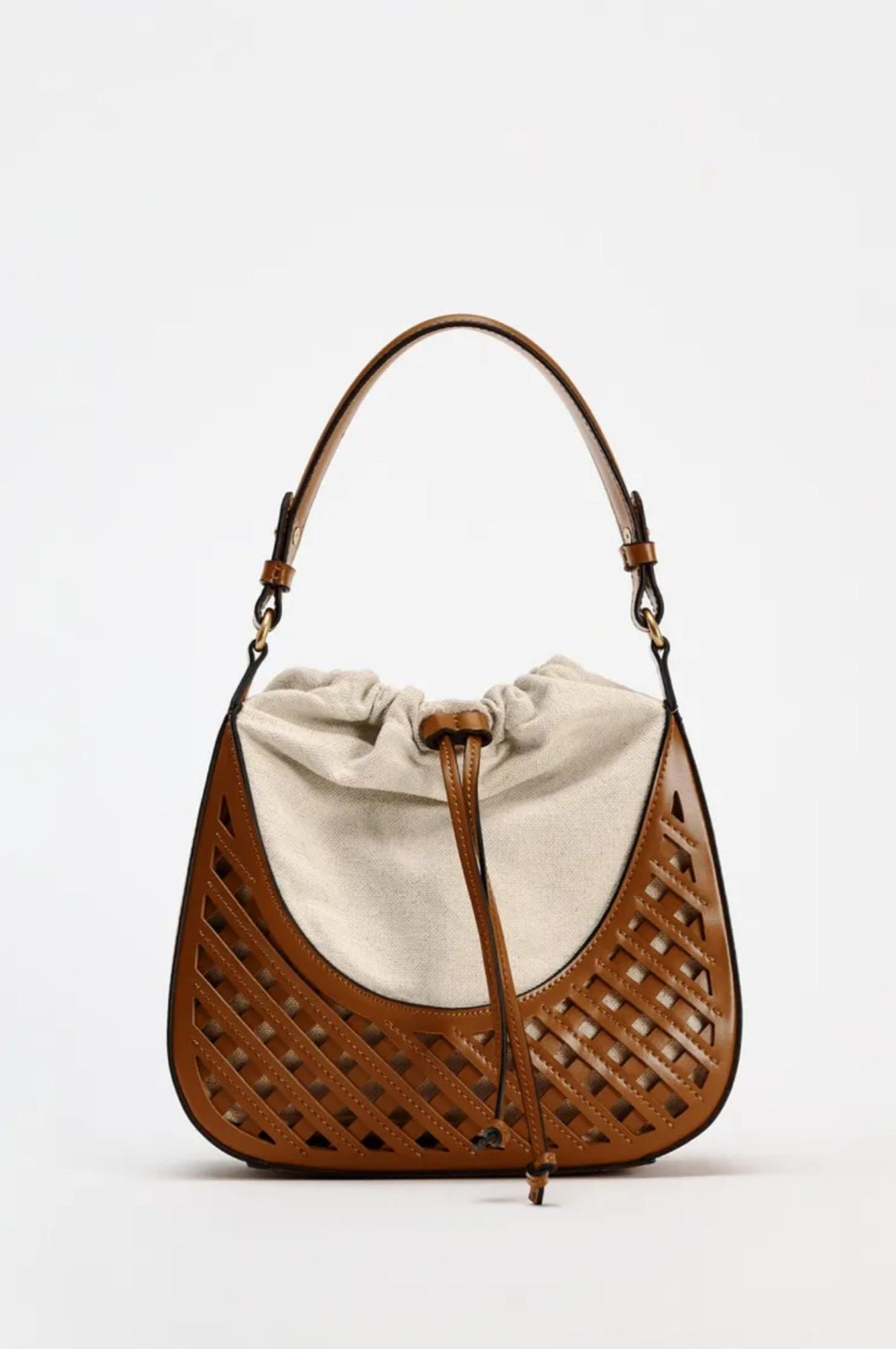 Zara Contrasting Bucket Bag