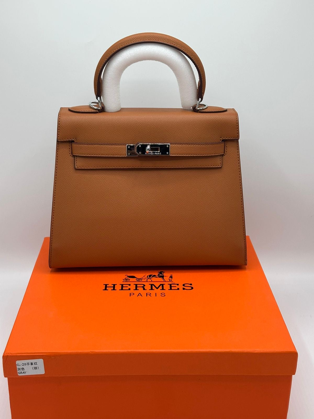 Hermes Kelly Silver Hardware with Brand Box
