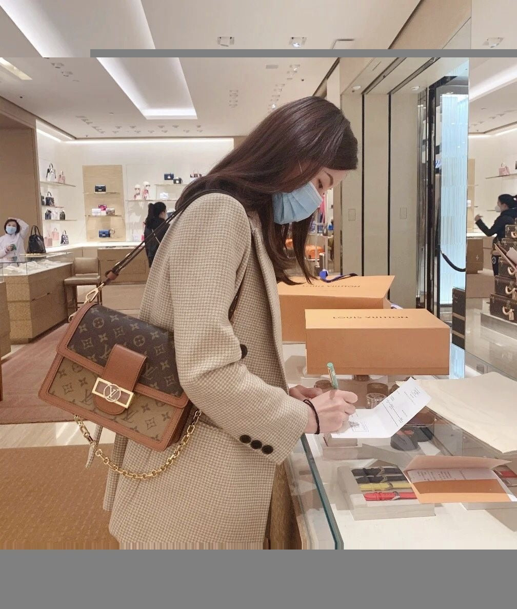 LV Dauphine Bag with Brand Box
