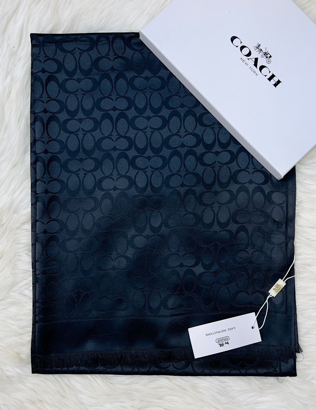 Coach Scarf- Navy Blue