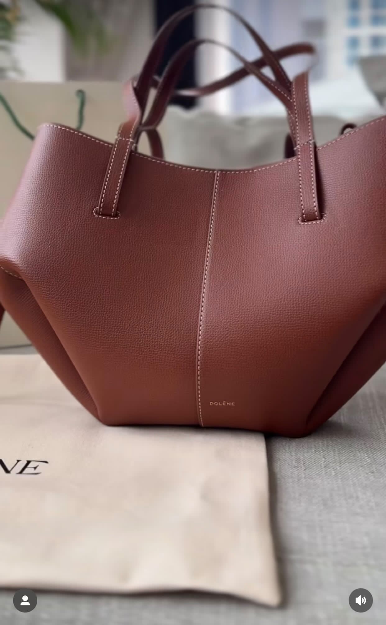 Polene Cyme Tote with Dust Bagl