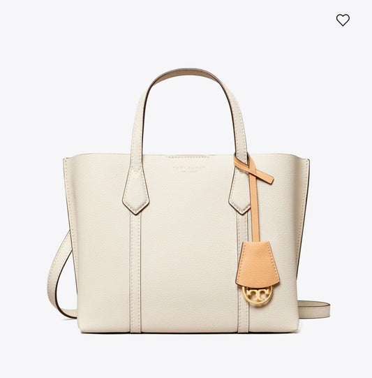 Tory Burch Perry Small Tote with Brand Box- Genuine Leather