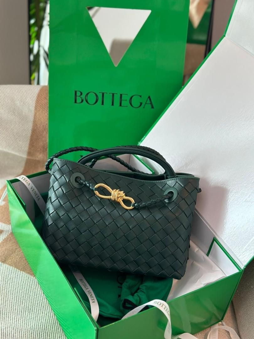 BOTTEGA VENETA BV Andioma Burgundy Bag with Brand Box- Small