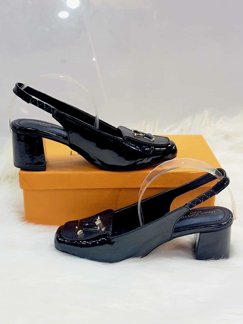 Imported LOUIS VIUTTON Block Heel