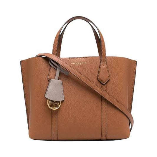 Tory Burch Perry Small Tote with Brand Box- Genuine Leather