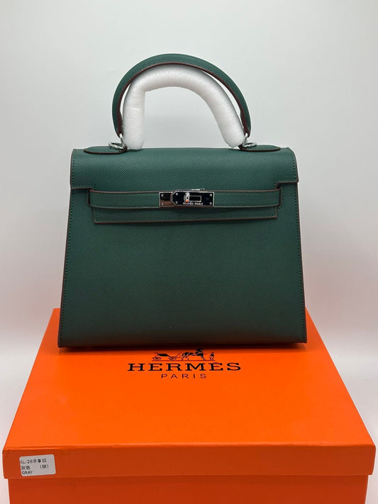 Hermes Kelly Silver Hardware with Brand Box