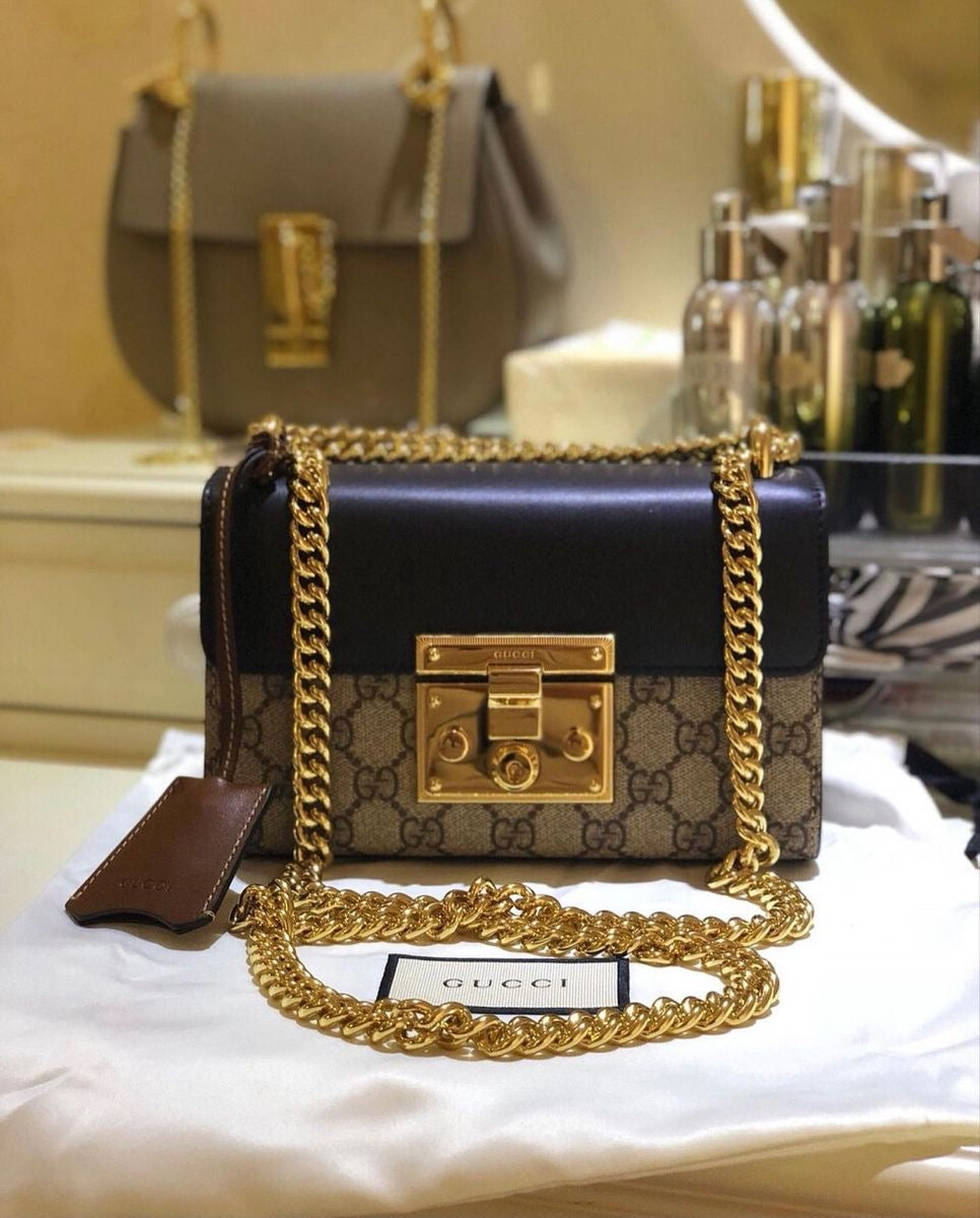 GUCCI Padlock Shoulder Bag with Brand Box