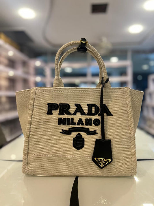 Prada milano tote bag