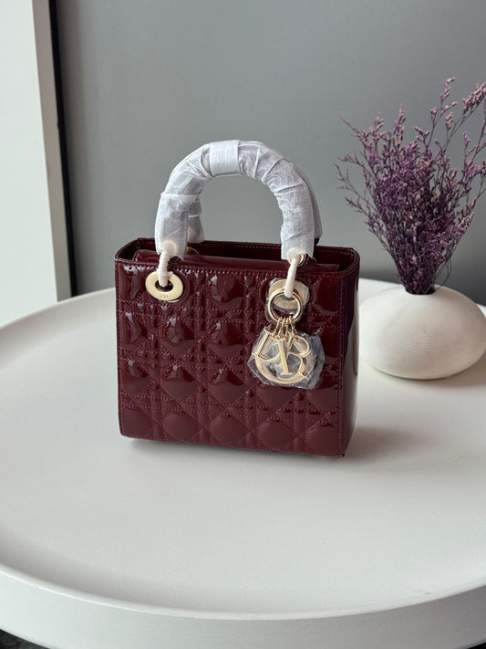 Lady Dior Patent Leather with Brand Box