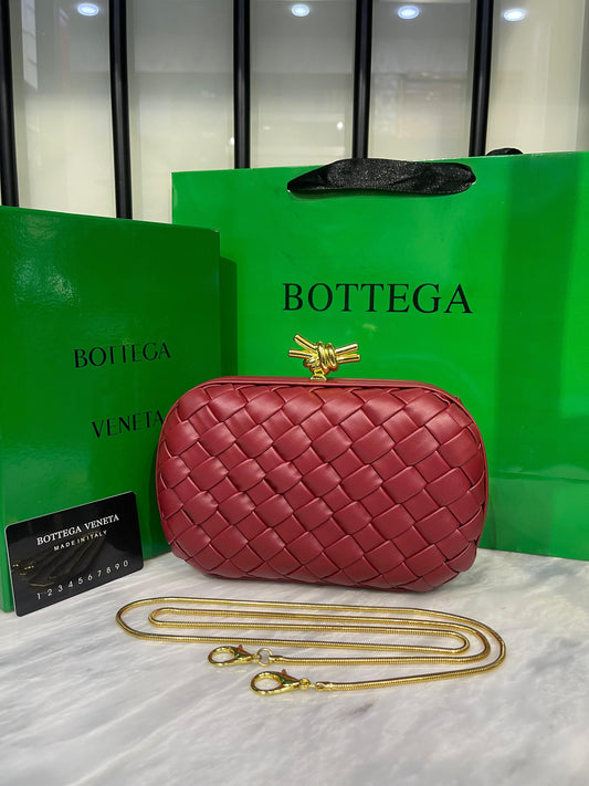 Bottega Veneta Knot Clutch with Brand Box and Dust Bag
