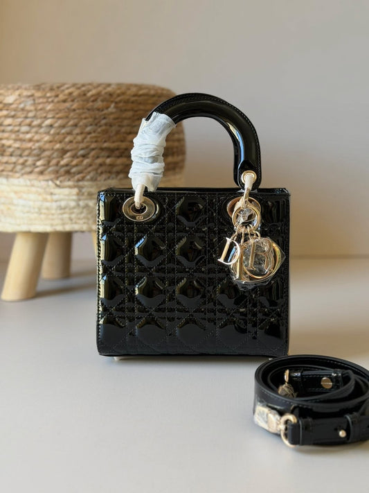 Lady Dior Patent Leather with Brand Box