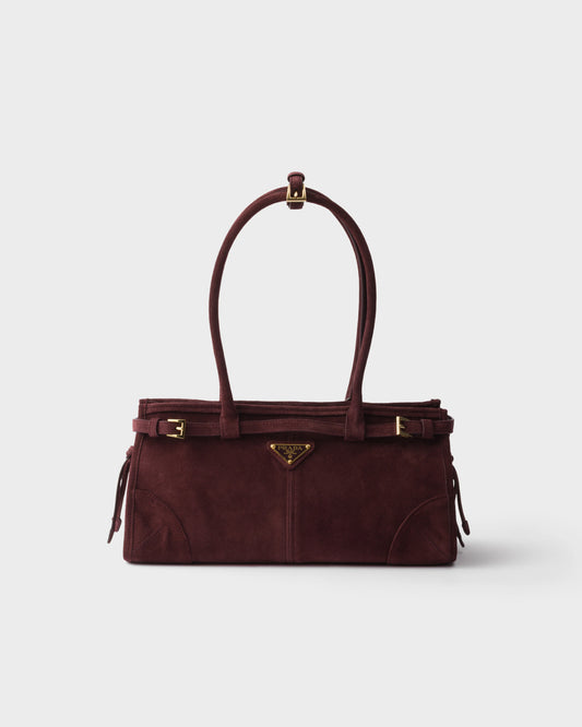 Prada Bonnie Bag Suede with Brand Box