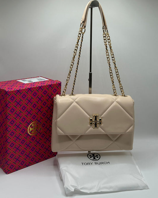 Tory Burch Quilted Shoulder Bag with Box
