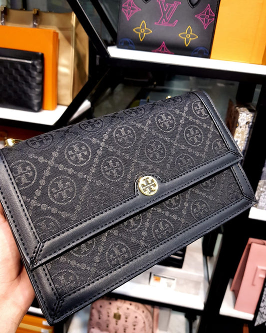 Tory Burch Jacquard Crossbody Bag with Brand Box
