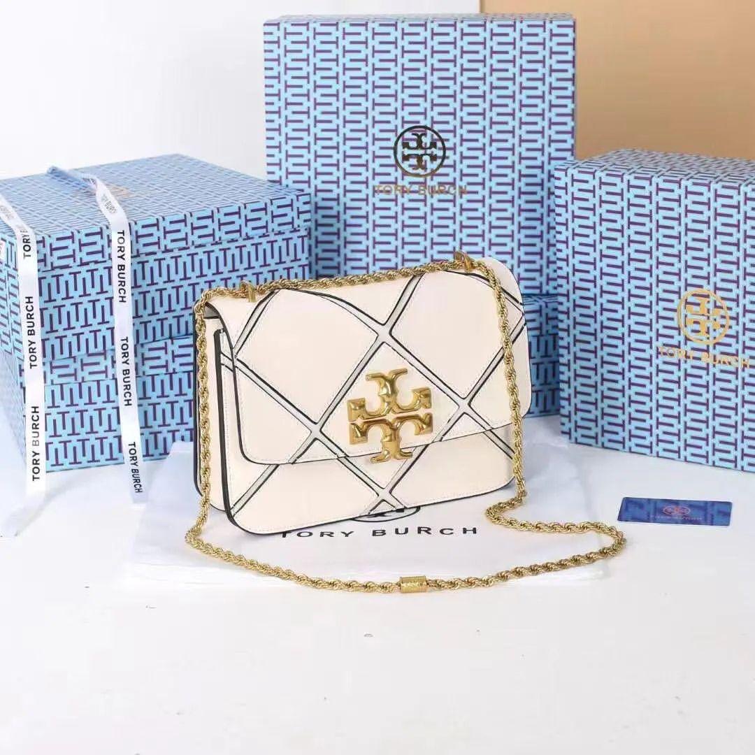 Tory Burch Eleanor Quilted Convertible Bag with Brand Box