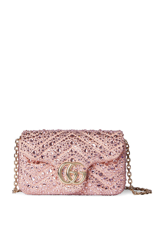 Gucci Marmont Crystal Mini with Brand Box