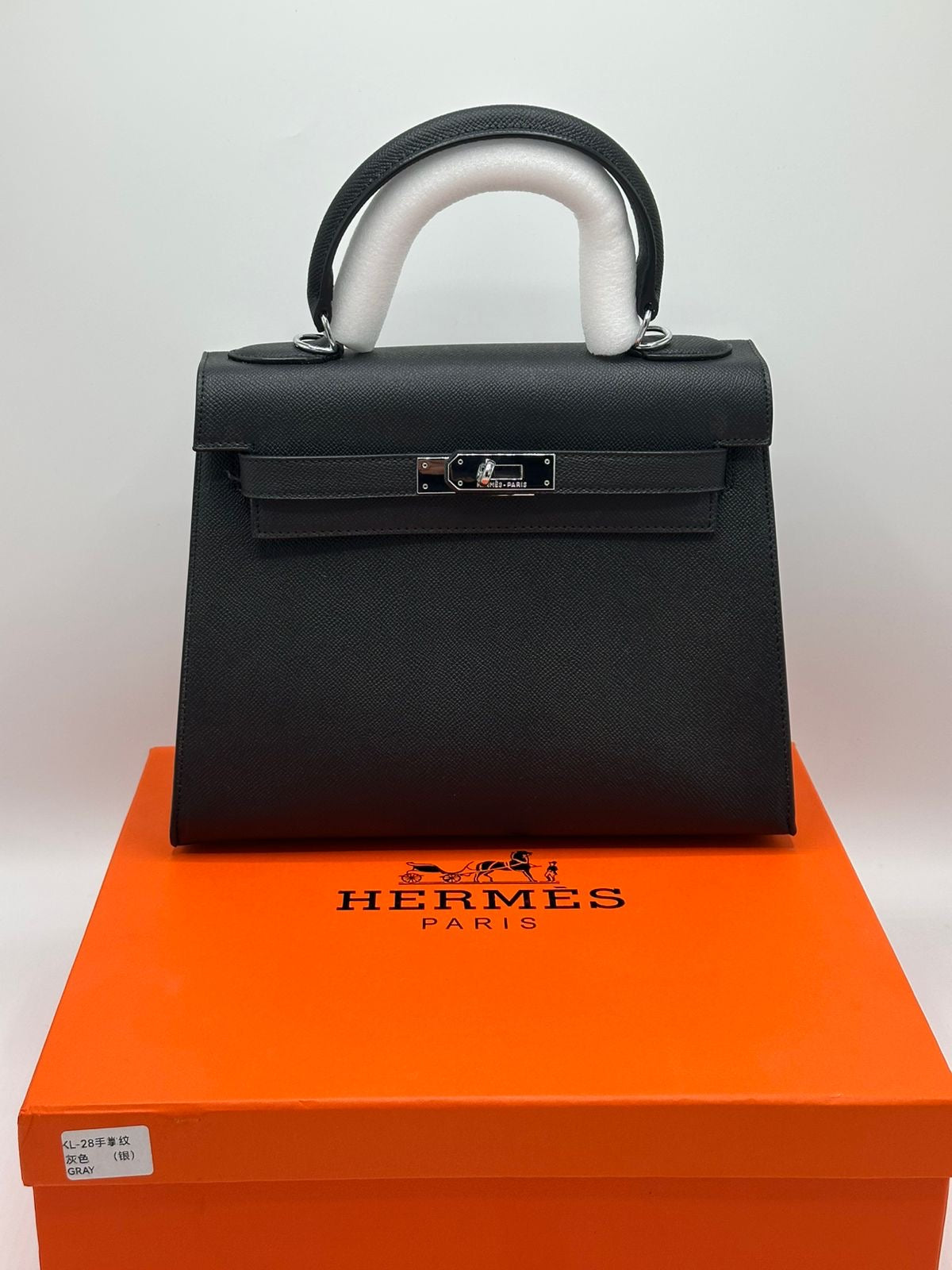 Hermes Kelly Silver Hardware with Brand Box