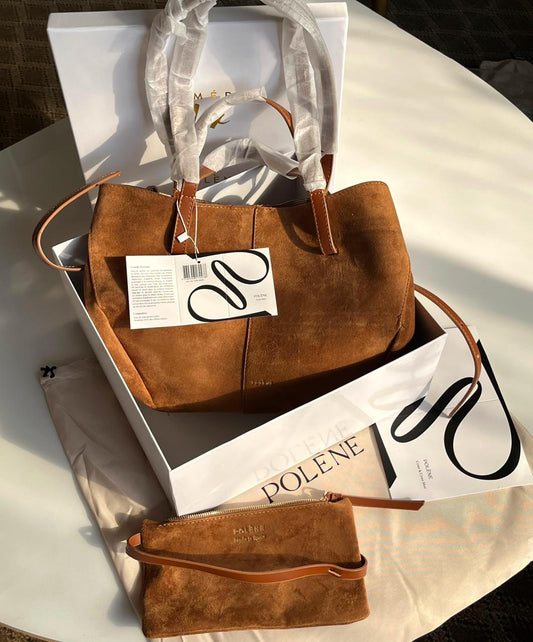 Polene Cyme Mini Suede