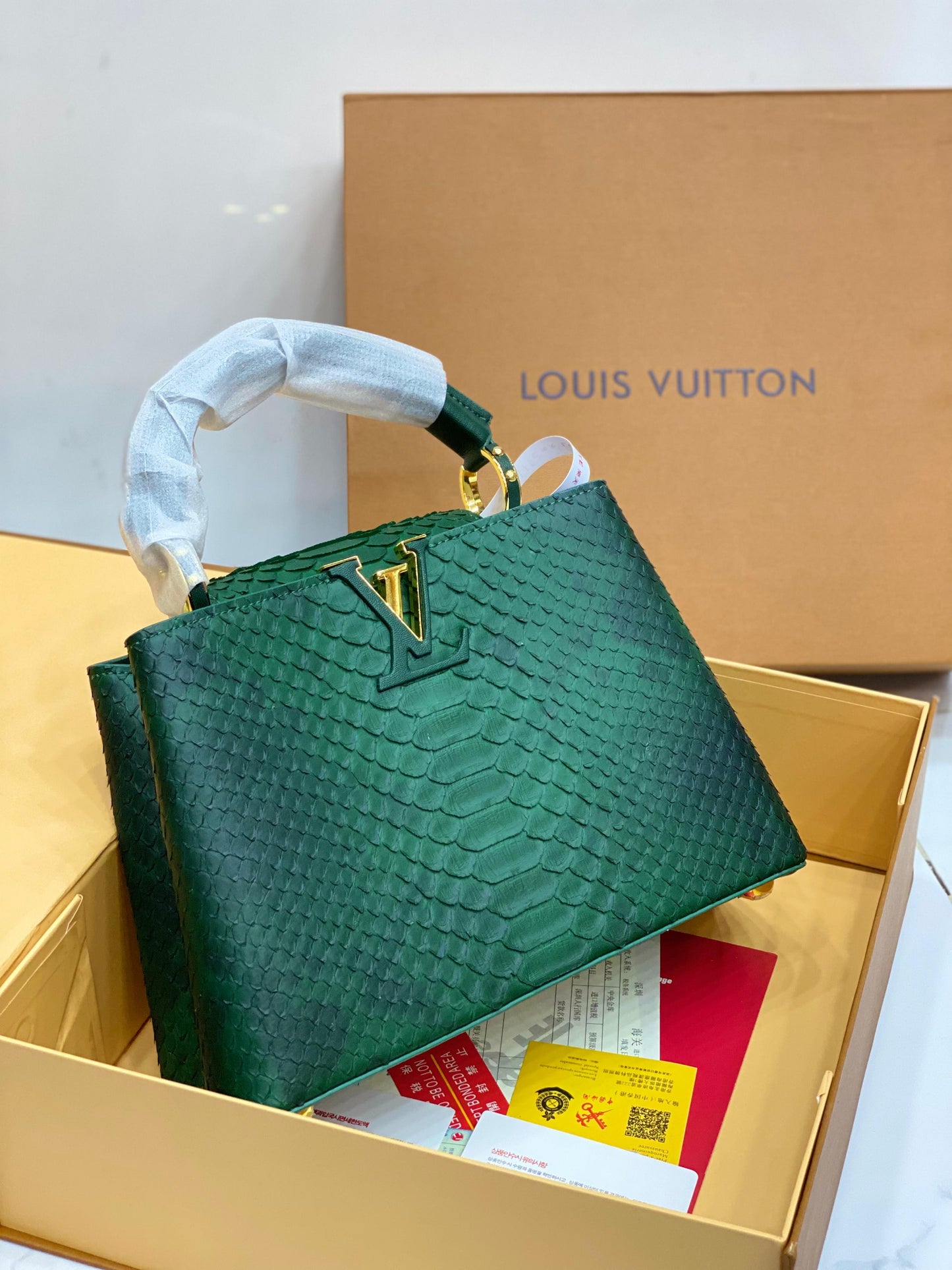 Imported LV Crocodile Bag with Brand Box