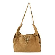 CHANEL 25 Hobo Small in Suede- Camel Brown