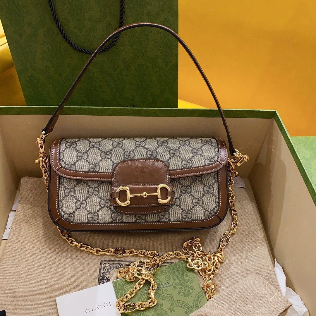 GUCCI horsebit handbag with brand box