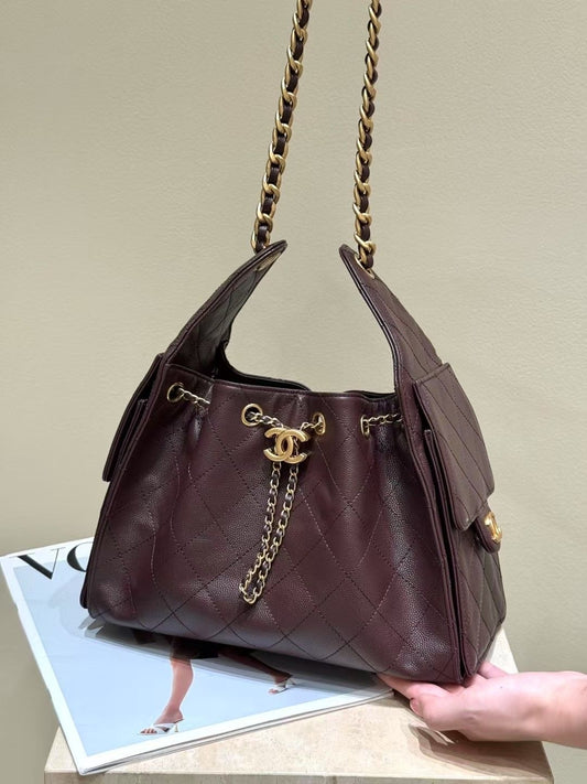 CHANEL 25 Hobo with Complete Packaging